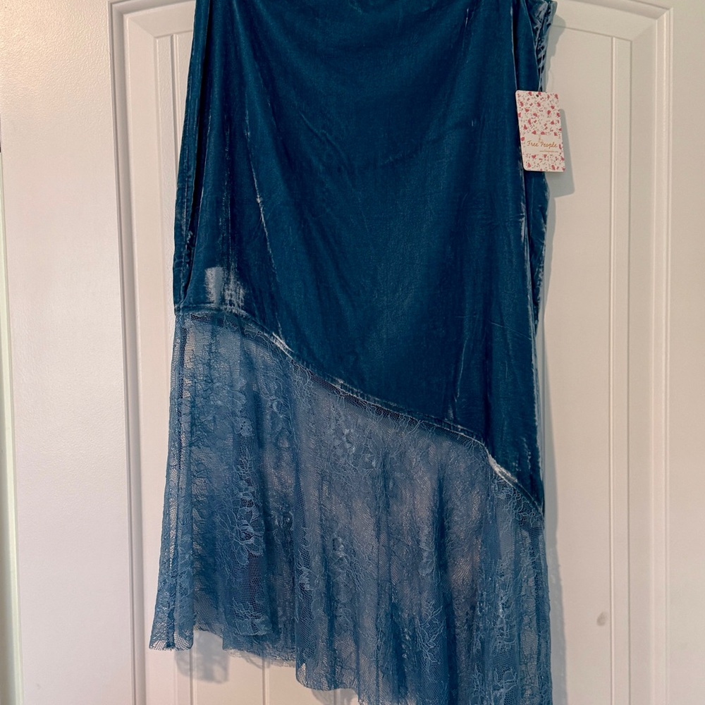 Free People Velvet/Lace Skirt